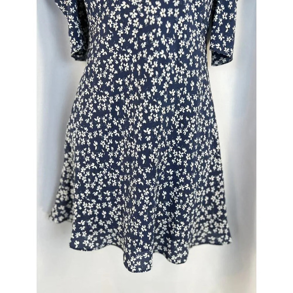 SALONI Colette Silk Minidress In Navy Painterly $550 - Picture 6 of 15